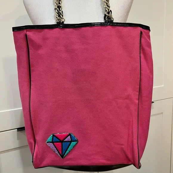 Betsey Johnson “Bulldog Bag (Arf-Arf)” Comic Pop Art Tote Custom Refreshed - Picture 5 of 16